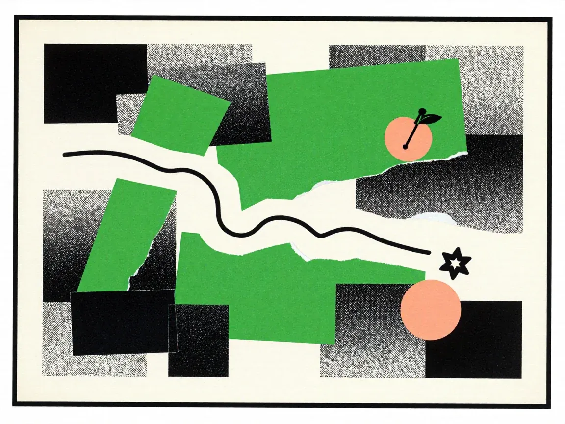 NOSTOS illustration: The Buford Highway Plaza in Duluth: Retro Games, Cards, Repair, and a Michelin Meal in One Lot