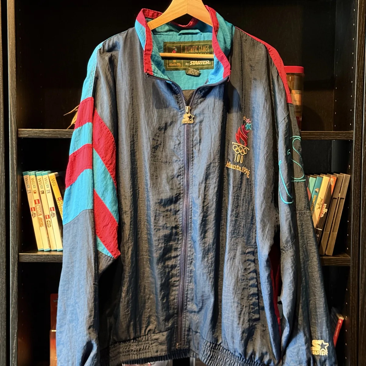 Starter 1996 Atlanta Olympics Track Jacket — Very Good — NOSTOS Duluth GA