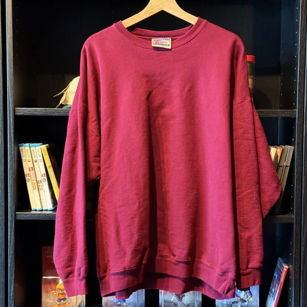 Hanes Ultimate Cotton Crewneck (Maroon) - Good - NOSTOS Duluth GA