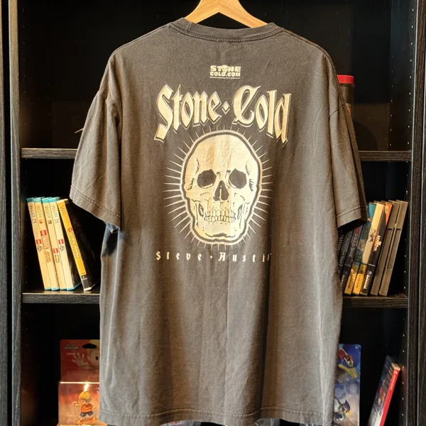 2003 Stone Cold Steve Austin Smoking Skull Tee - Good - NOSTOS Duluth GA