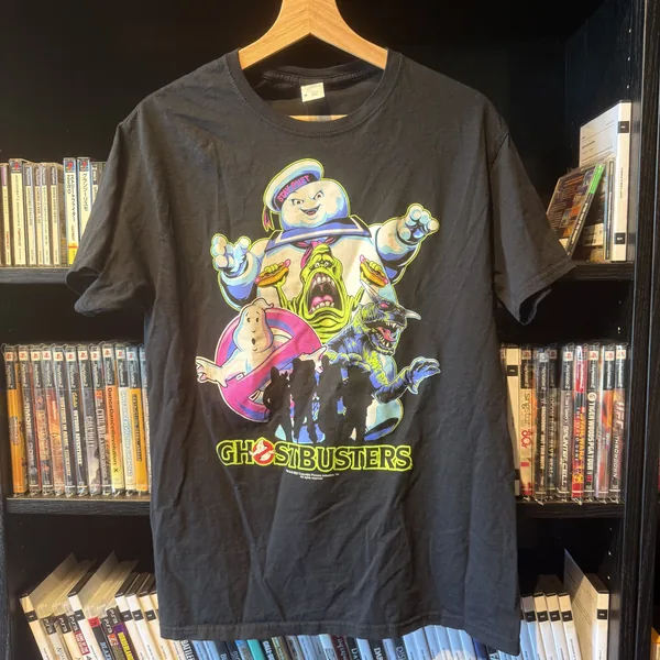 Ghostbusters Full Cast Tee - Very Good - NOSTOS Duluth GA