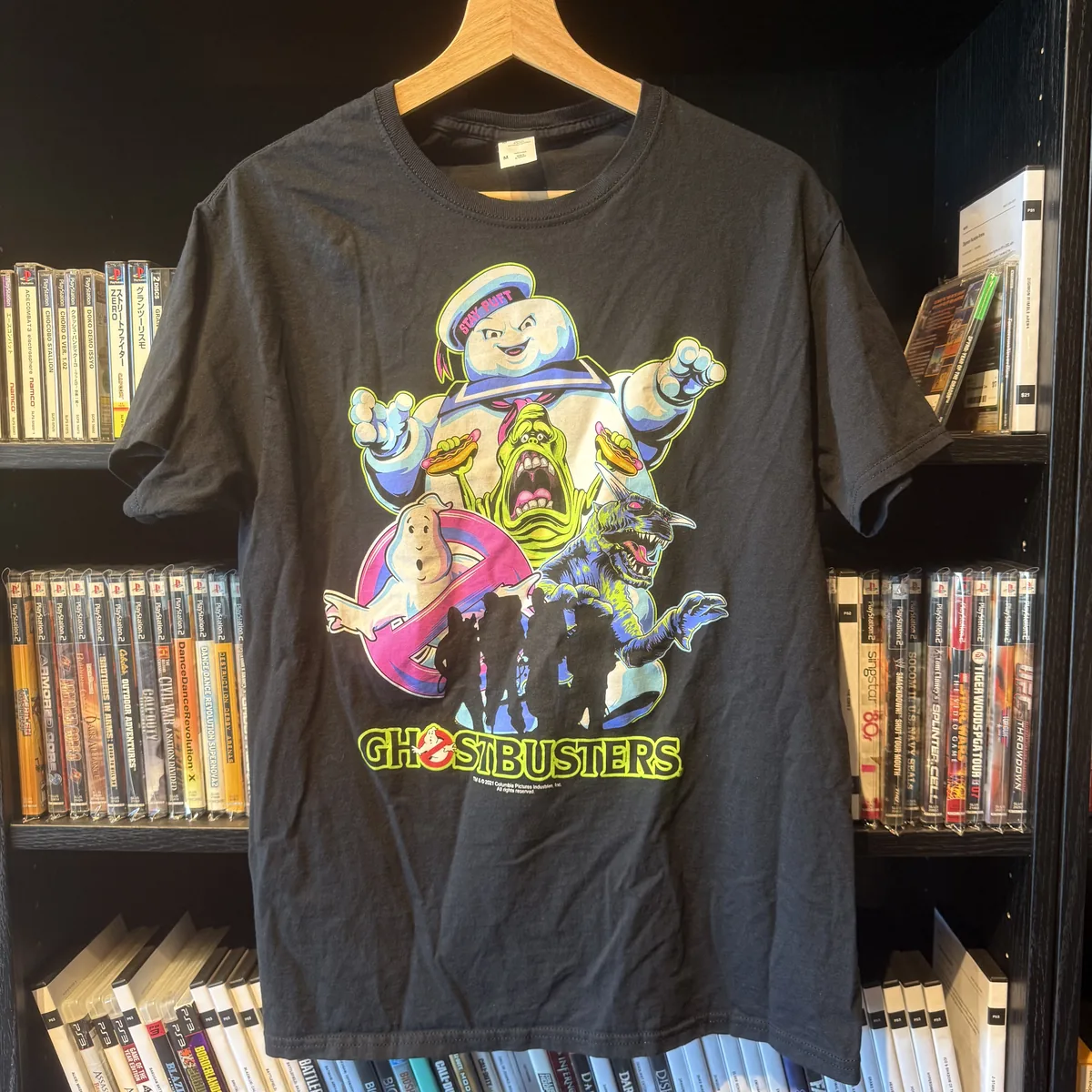 Ghostbusters Full Cast Tee - Very Good - NOSTOS Duluth GA