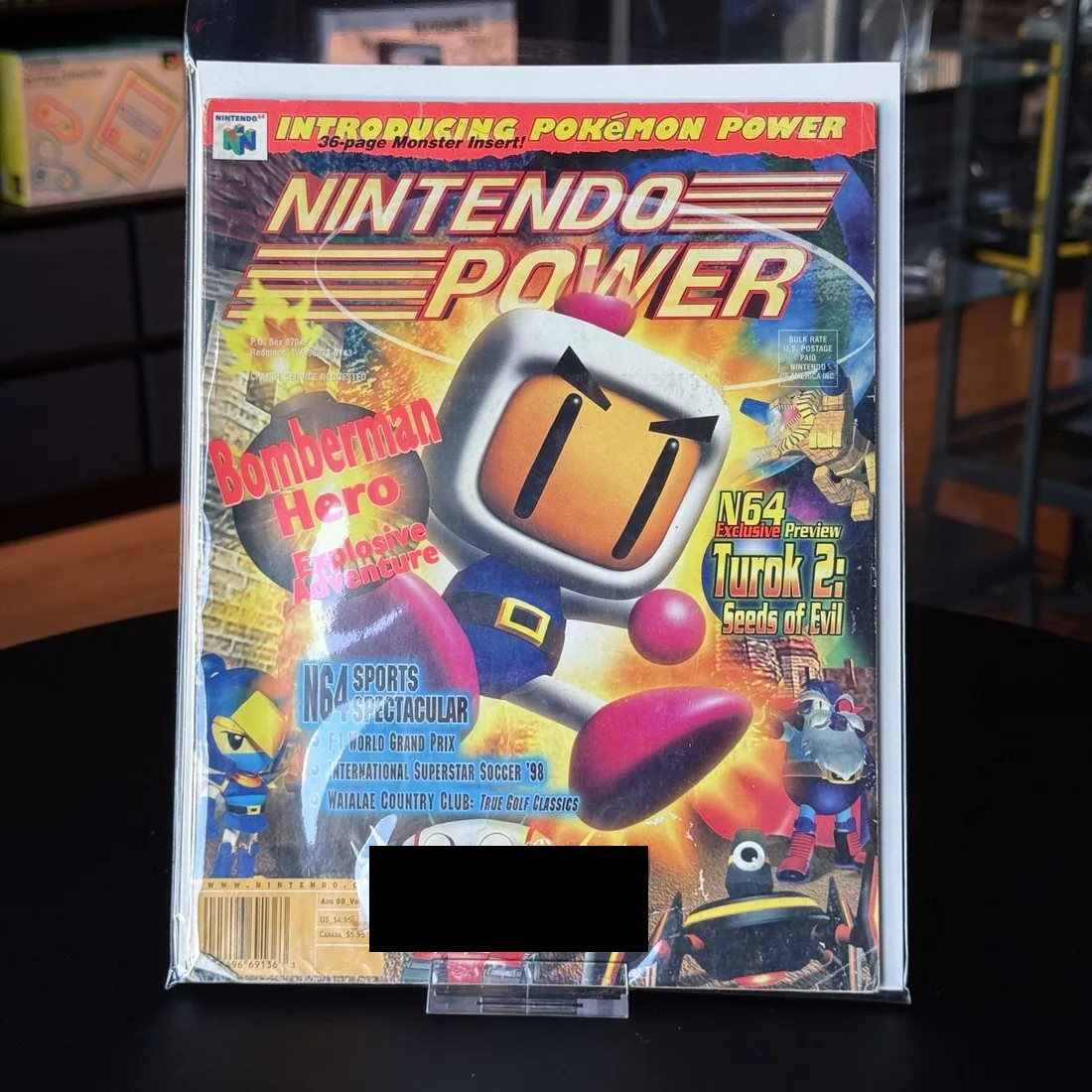Nintendo Power: Bomberman Hero (Introducing Pokemon Power Cover) — Good — NOSTOS Duluth GA