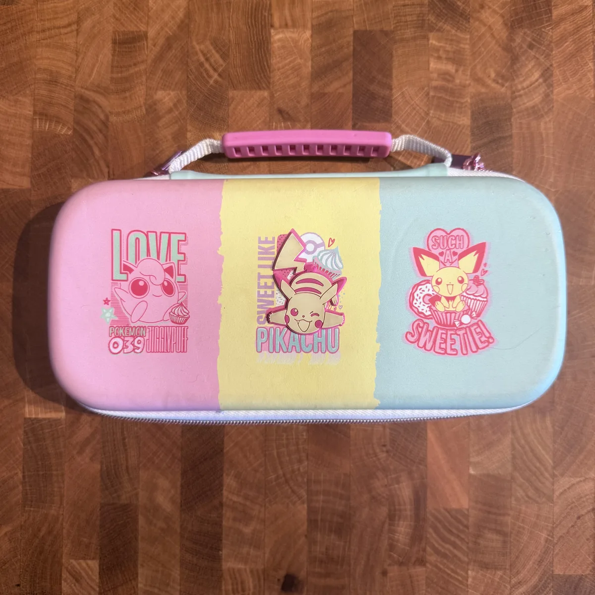 Pikachu Pastel Sweets Carrying Case - Nintendo Switch - Good - NOSTOS Duluth GA