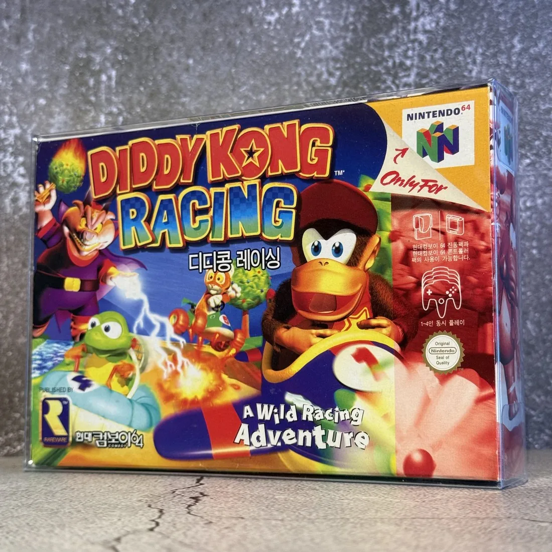 Diddy Kong Racing (Korean Comboy 64) — CIB (Complete In Box) — NOSTOS Duluth GA