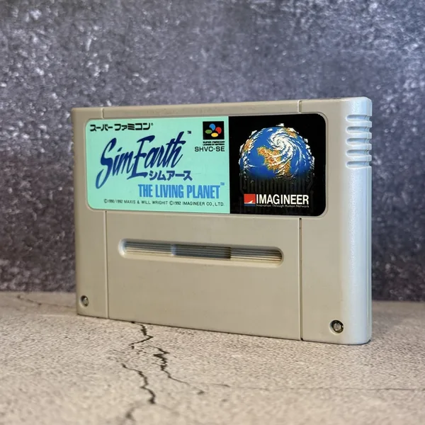SimEarth: The Living Planet (Japanese, Super Famicom) - Loose - NOSTOS Duluth GA