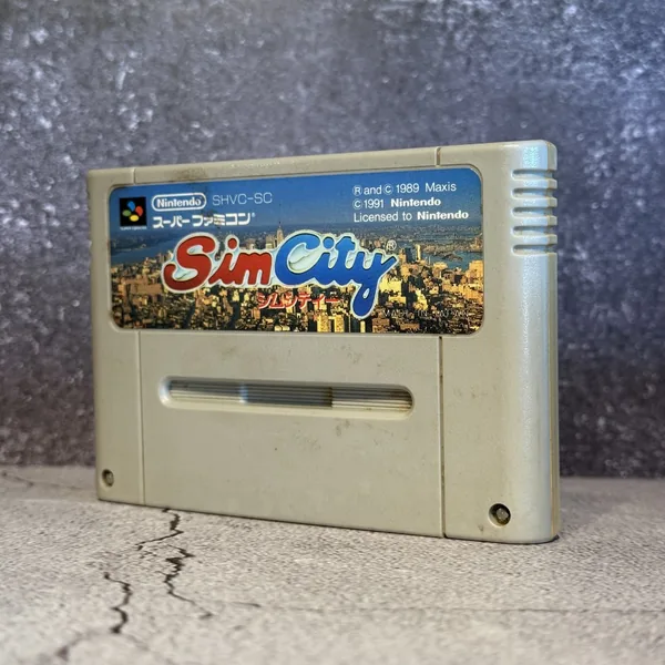 SimCity (Japanese, Super Famicom) - Loose - NOSTOS Duluth GA