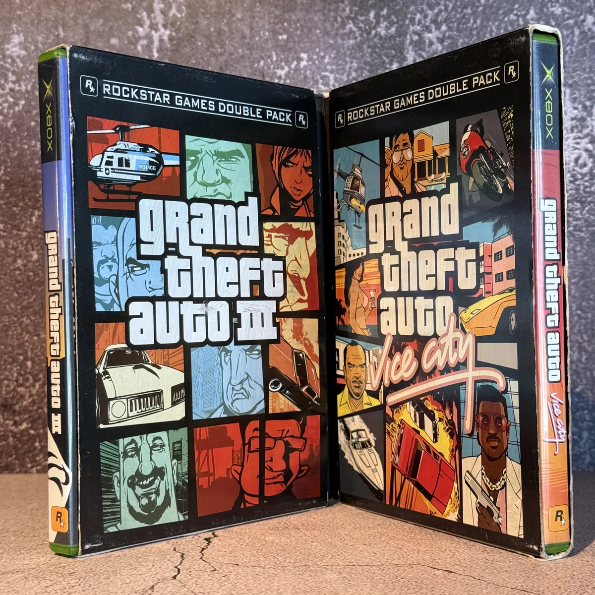 Grand Theft Auto III & Vice City Double Pack — CIB (Complete In Box) — NOSTOS Duluth GA