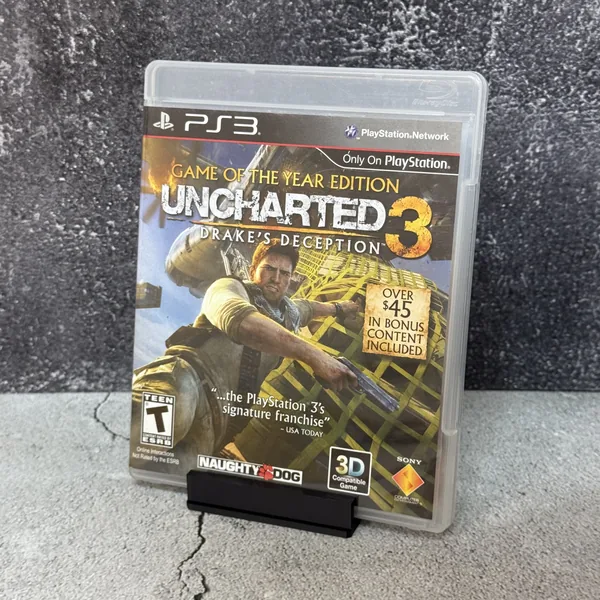 Uncharted 3: Drake's Deception (Game of the Year) - PlayStation 3 - CIB (Complete In Box) - NOSTOS Duluth GA