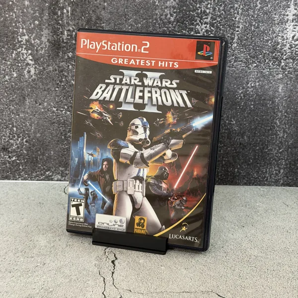 Star Wars Battlefront II [Greatest Hits] - PlayStation 2 (PS2) - CIB (Complete In Box) - NOSTOS Duluth GA