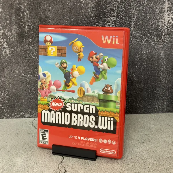 New Super Mario Bros. Wii - Nintendo Wii - Box & Game (No Manual) - NOSTOS Duluth GA