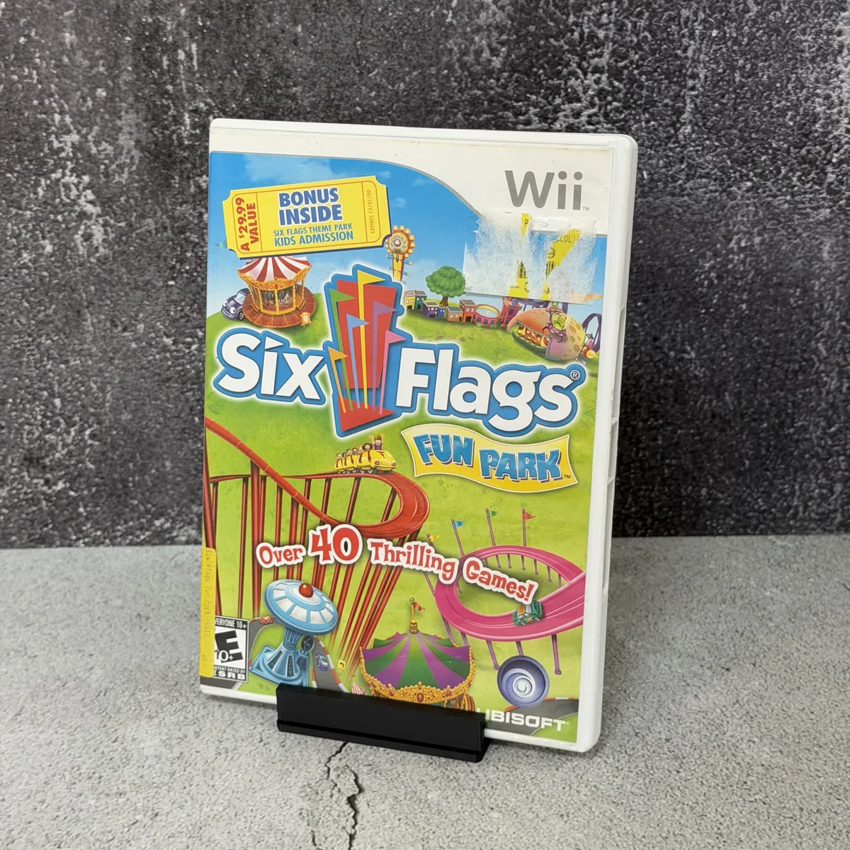 Six Flags Fun Park - Nintendo Wii - CIB (Complete In Box) - NOSTOS Duluth GA