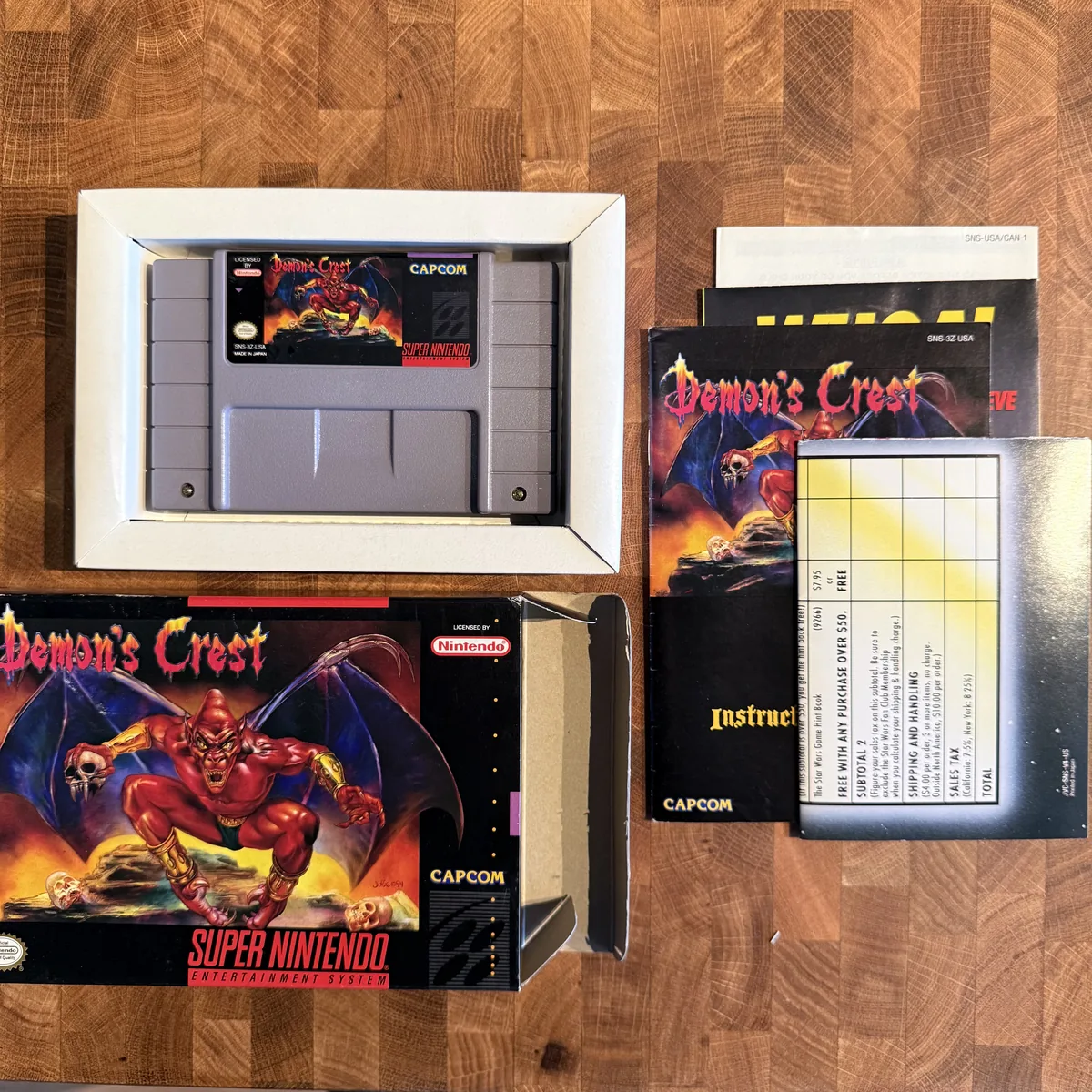 Demon's Crest - Super Nintendo Entertainment System (SNES) - CIB (Complete In Box) - NOSTOS Duluth GA - view 2