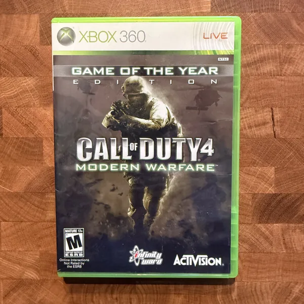 Call of Duty 4: Modern Warfare (Game of the Year) - Xbox 360 - CIB (Complete In Box) - NOSTOS Duluth GA