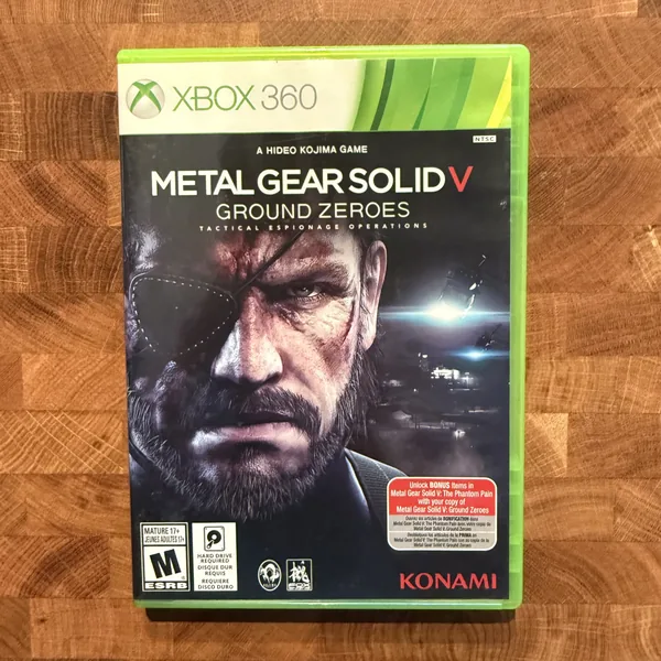 Metal Gear Solid V Ground Zeroes - Xbox 360 - CIB (Complete In Box) - NOSTOS Duluth GA