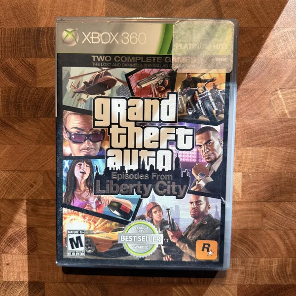 Grand Theft Auto: Episodes from Liberty City (Platinum Hits) - Xbox 360 - CIB (Complete In Box) - NOSTOS Duluth GA