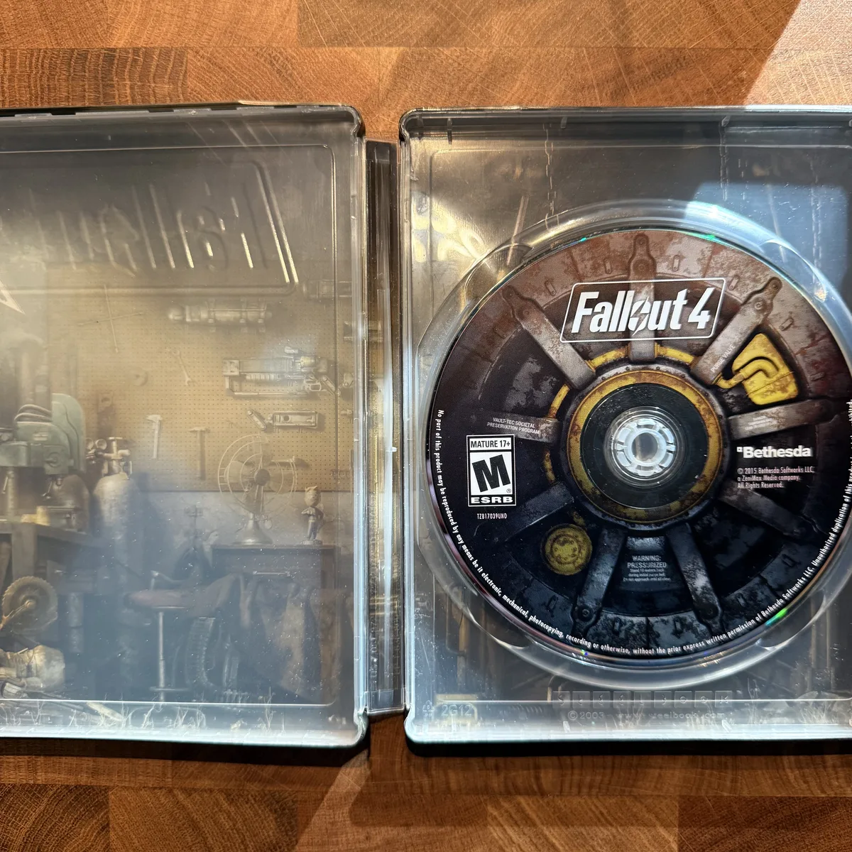 Fallout 4 (Steelbook) - Xbox One - Box & Game (No Manual) - NOSTOS Duluth GA - view 2
